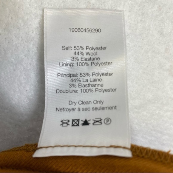 New Veronica Beard Cormac Trouser Pant Cropped In Rust Women Size‎ 0 - Picture 8 of 8